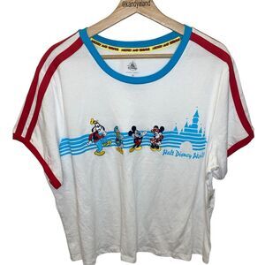 DISNEY Walt Disney World Friends Striped Tshirt
